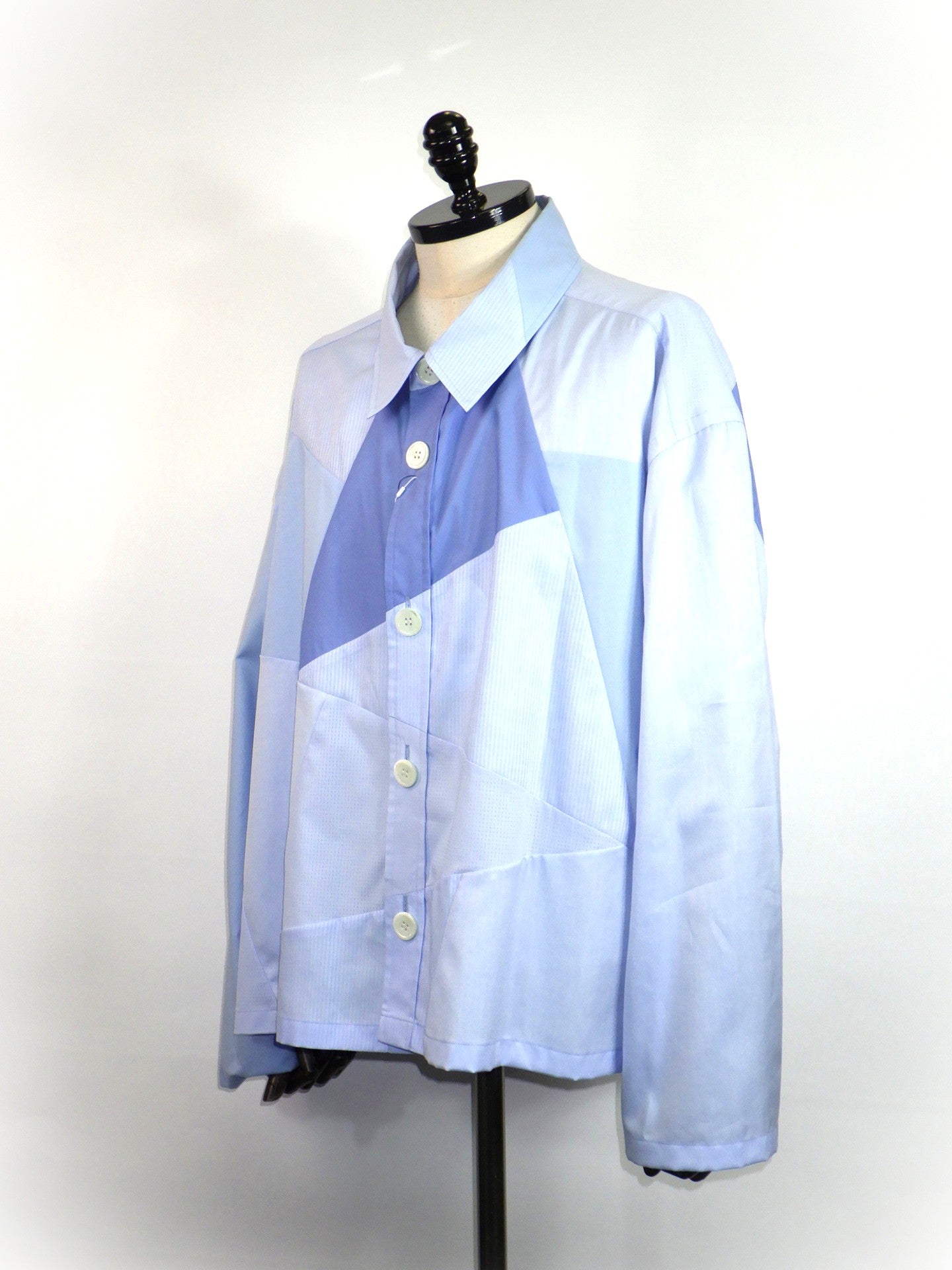 ANREALAGE　ZOOM PATCHWORK SHIRT　AZ262CW1008-BL