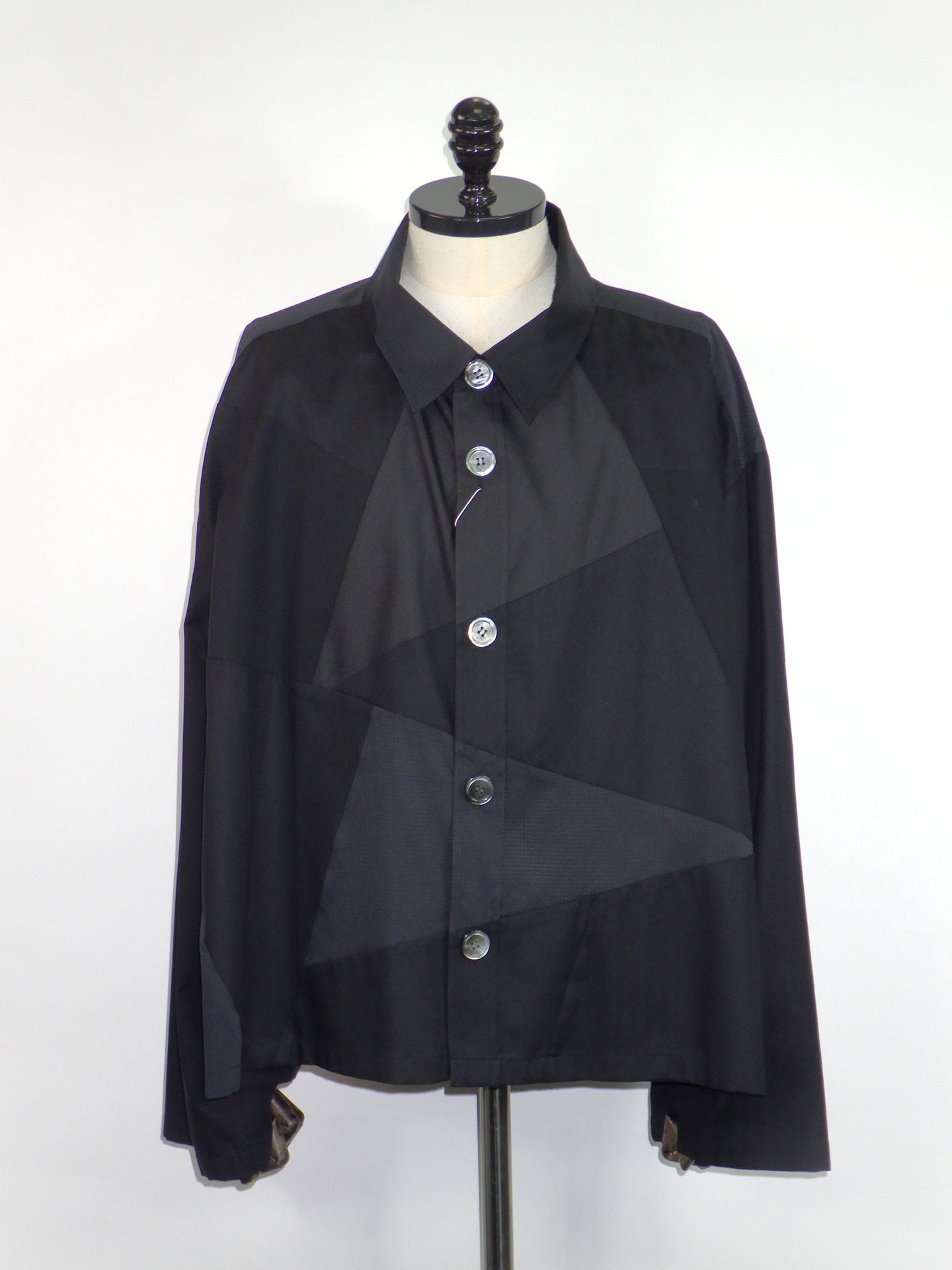 ANREALAGE　ZOOM PATCHWORK SHIRT　AZ262CW1008-BK