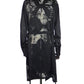 kiryuyrik　Shadow Butterly Opal Stoal Flare Shirt　KV-22SSHB21-903-BK