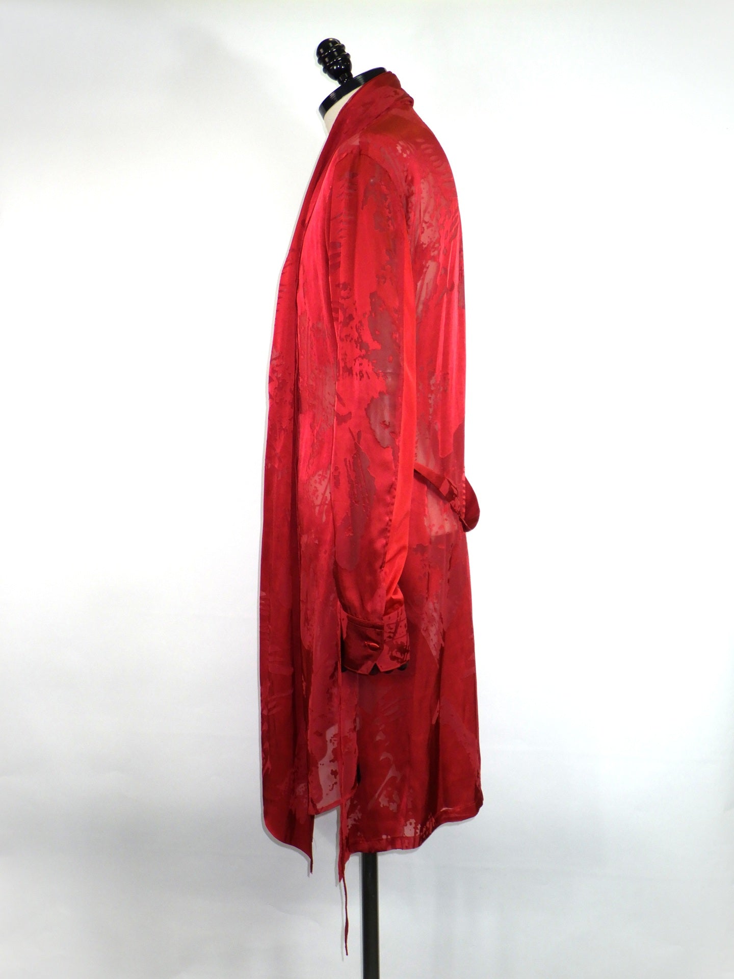 kiryuyrik　Shadow Butterly Opal Stoal Flare Shirt　KV-22SSHB21-903-RED