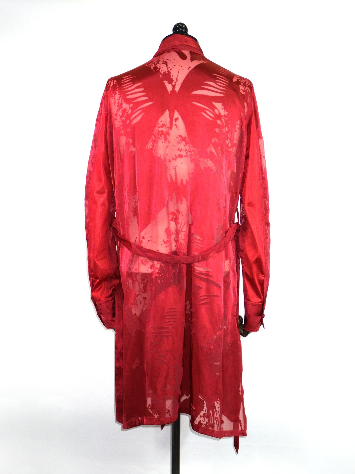 kiryuyrik　Shadow Butterly Opal Stoal Flare Shirt　KV-22SSHB21-903-RED