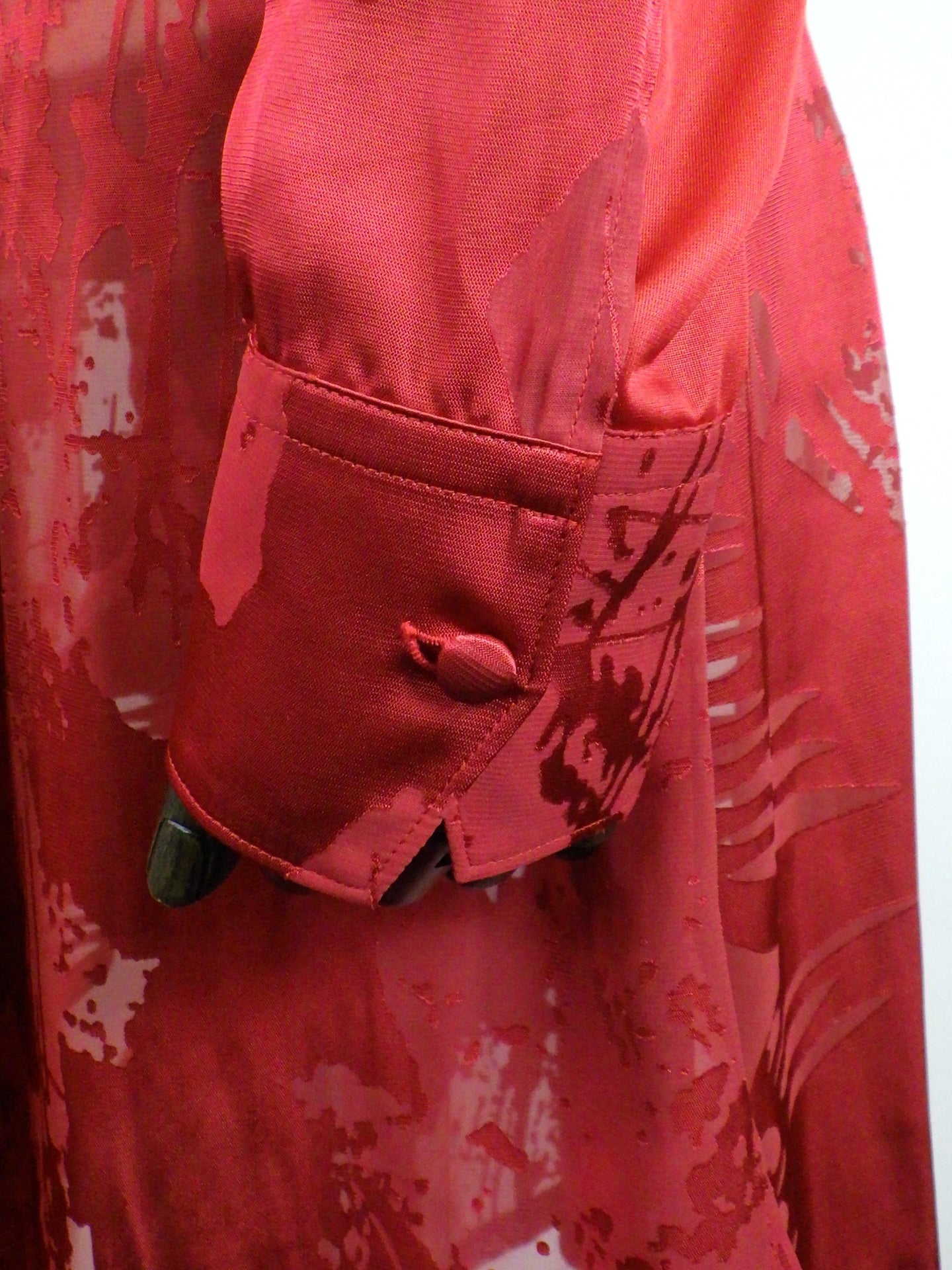 kiryuyrik　Shadow Butterly Opal Stoal Flare Shirt　KV-22SSHB21-903-RED