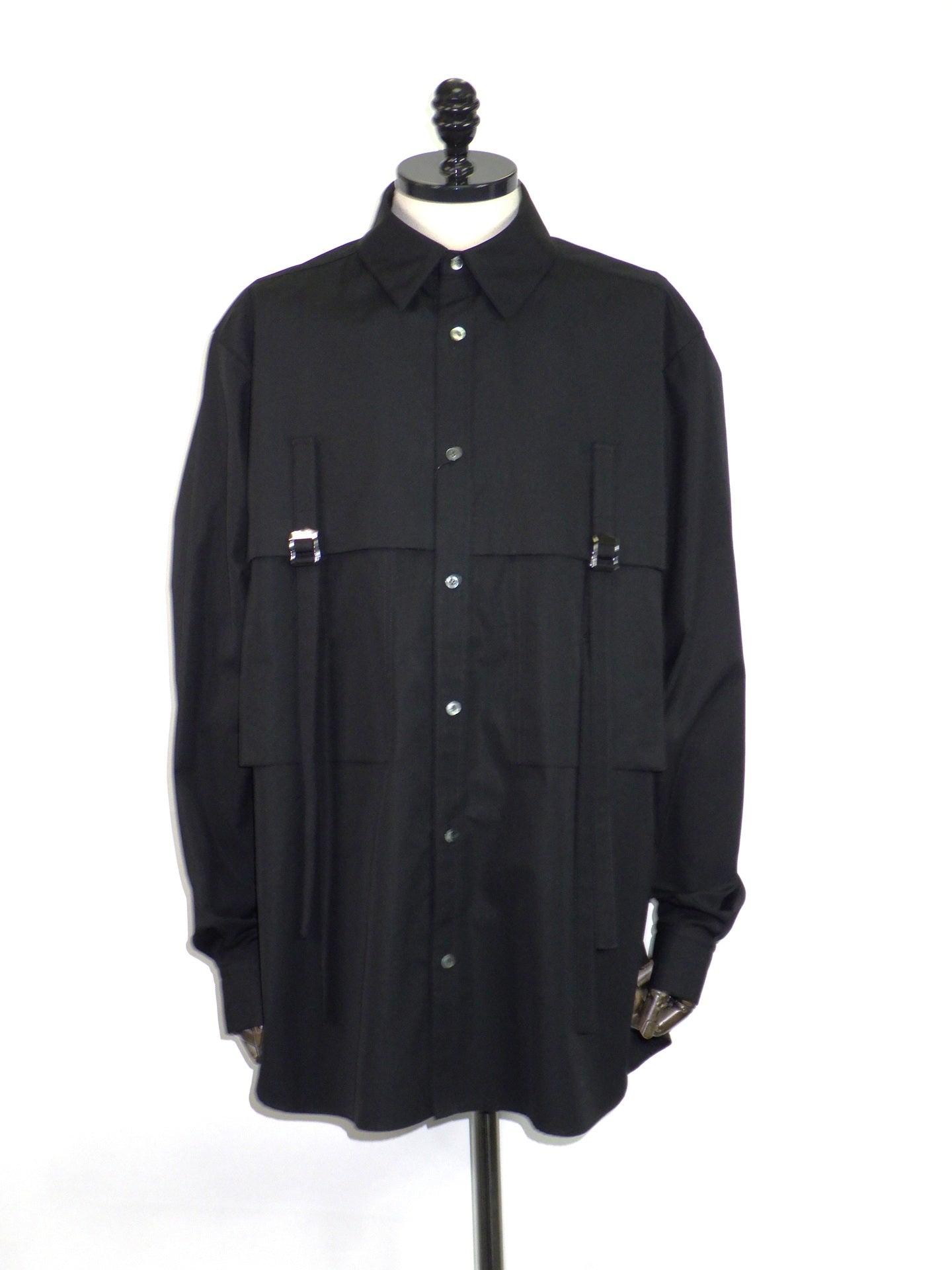 UJOH　Belt Pocket Shirt　M734-B53-003-BK