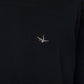 1PIU1UGUALE3 RELAX　ヘム刺繍ロゴ半袖Tシャツ　UST-25005-BK