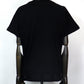 1PIU1UGUALE3 RELAX　バーチカルエンブロイディー半袖Tシャツ　UST-25073-BK