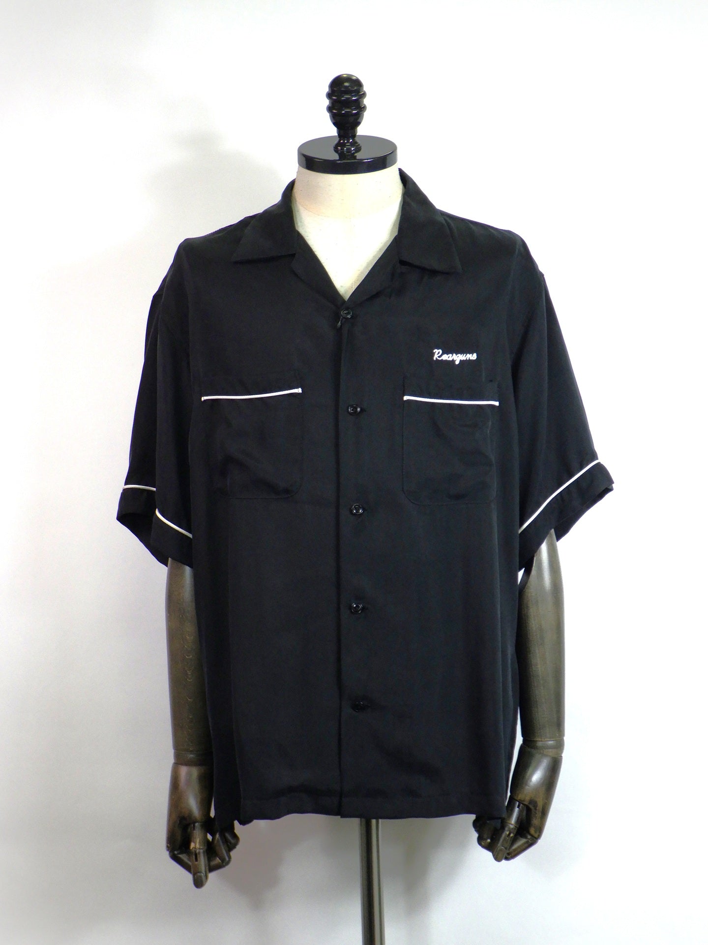 roarguns　BOWLING SHIRT EMBROIDERY　26SGS-03A-BK