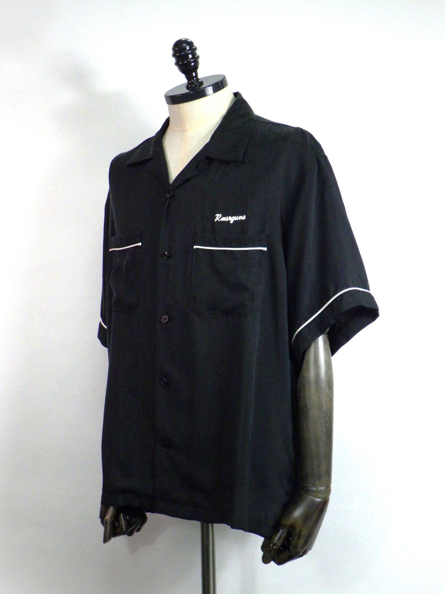 roarguns　BOWLING SHIRT EMBROIDERY　26SGS-03A-BK