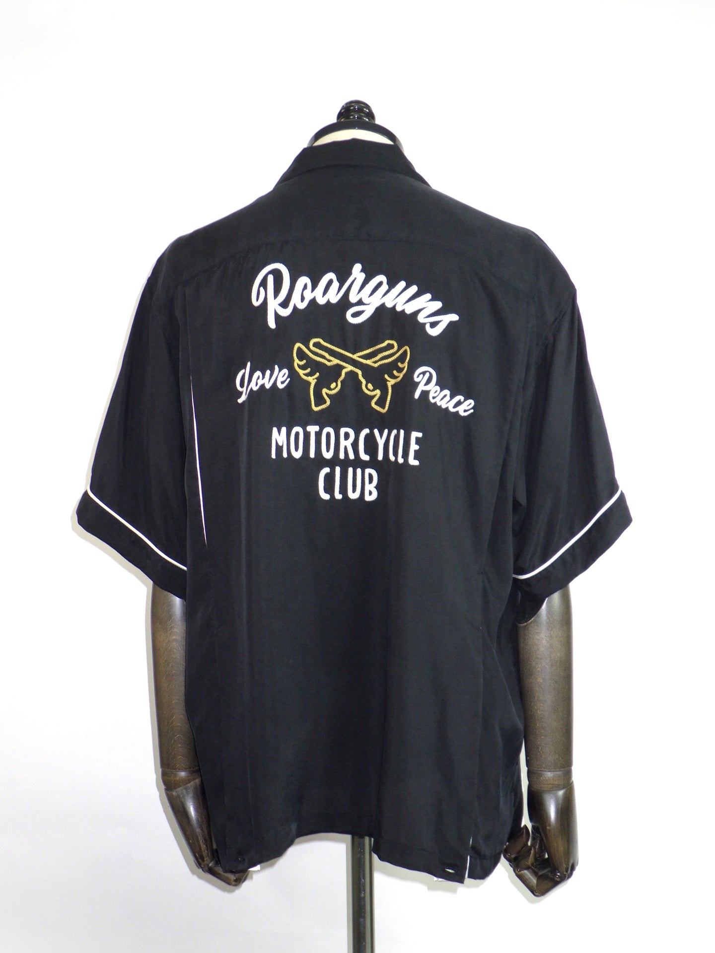 roarguns　BOWLING SHIRT EMBROIDERY　26SGS-03A-BK