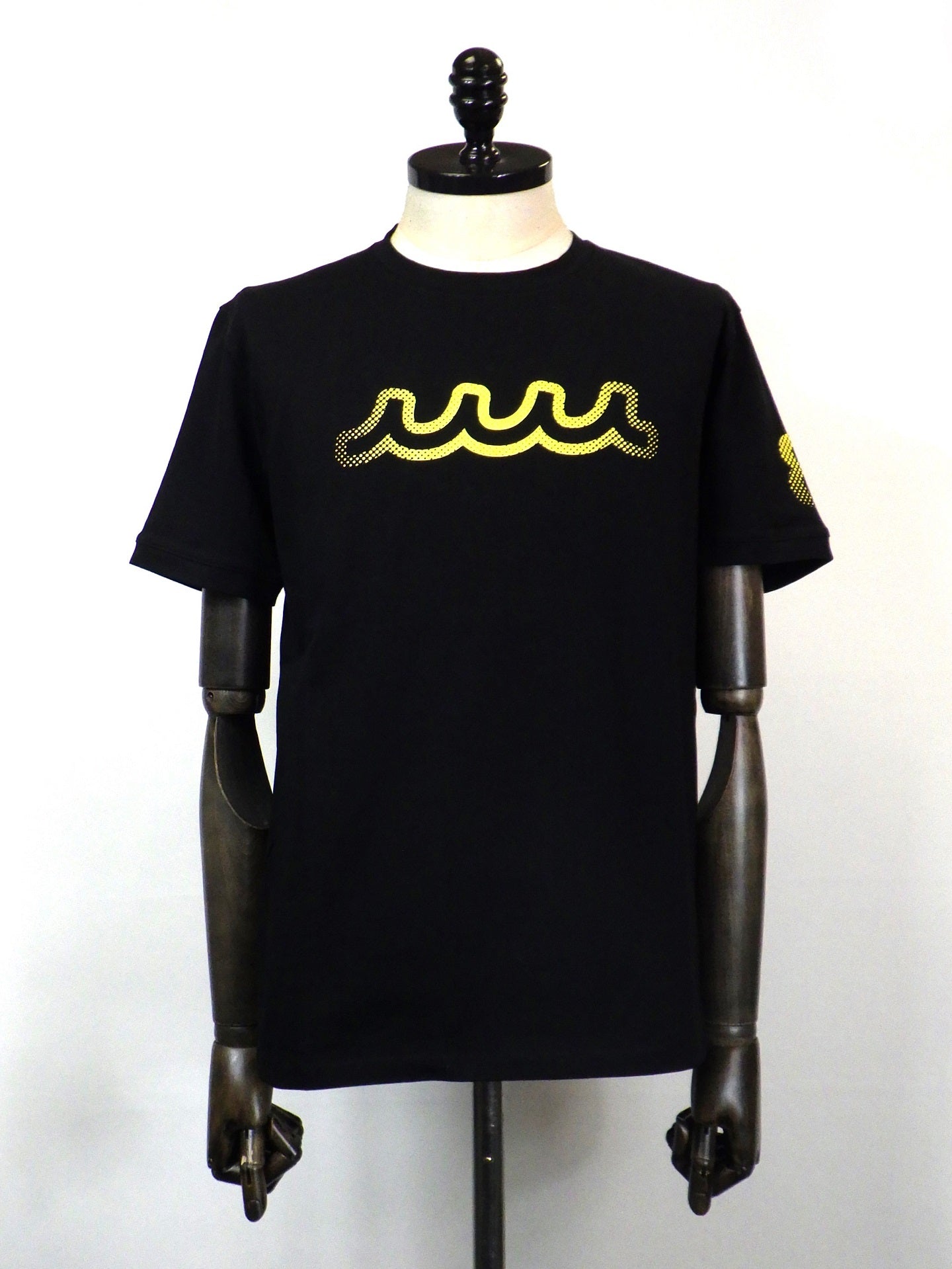 muta MARINE　HALFTONE WAVE Tシャツ　MMKW-434609-BK