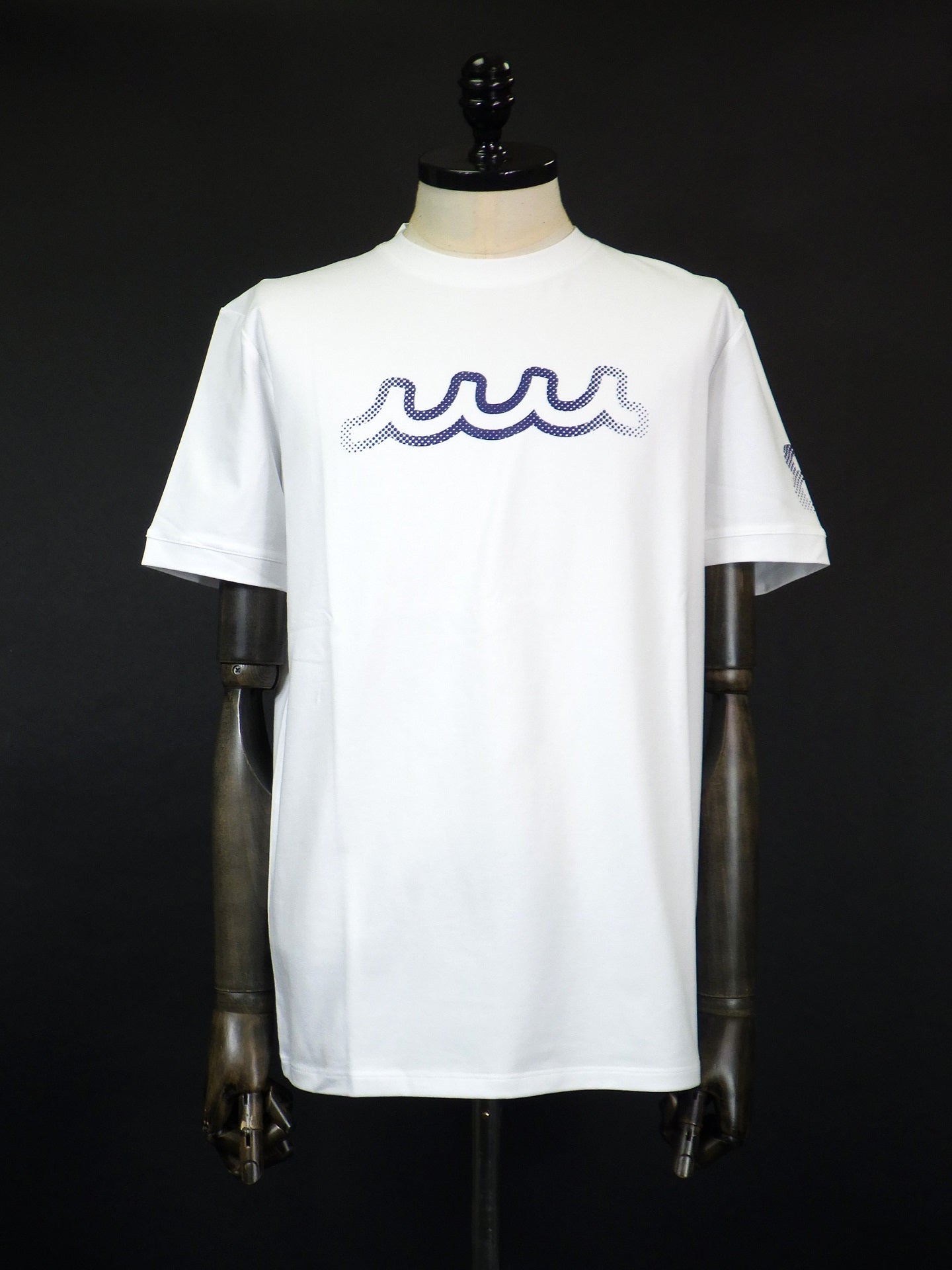 muta MARINE　HALFTONE WAVE Tシャツ　MMKW-434609-WH