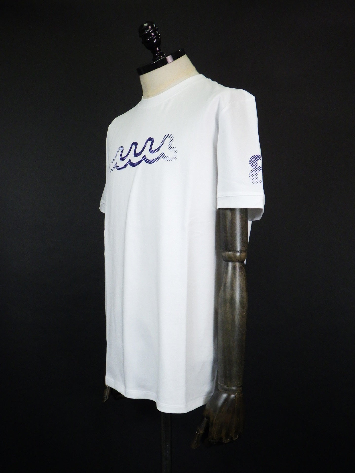 muta MARINE　HALFTONE WAVE Tシャツ　MMKW-434609-WH