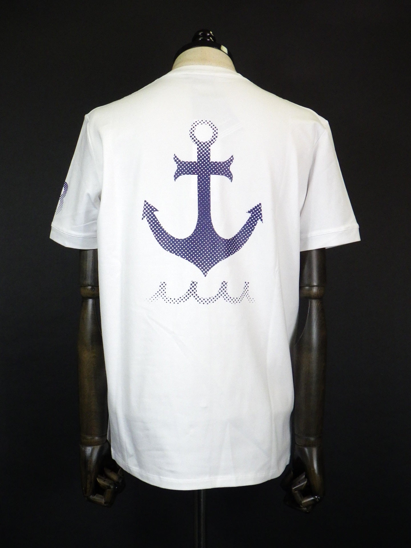 muta MARINE　HALFTONE WAVE Tシャツ　MMKW-434609-WH