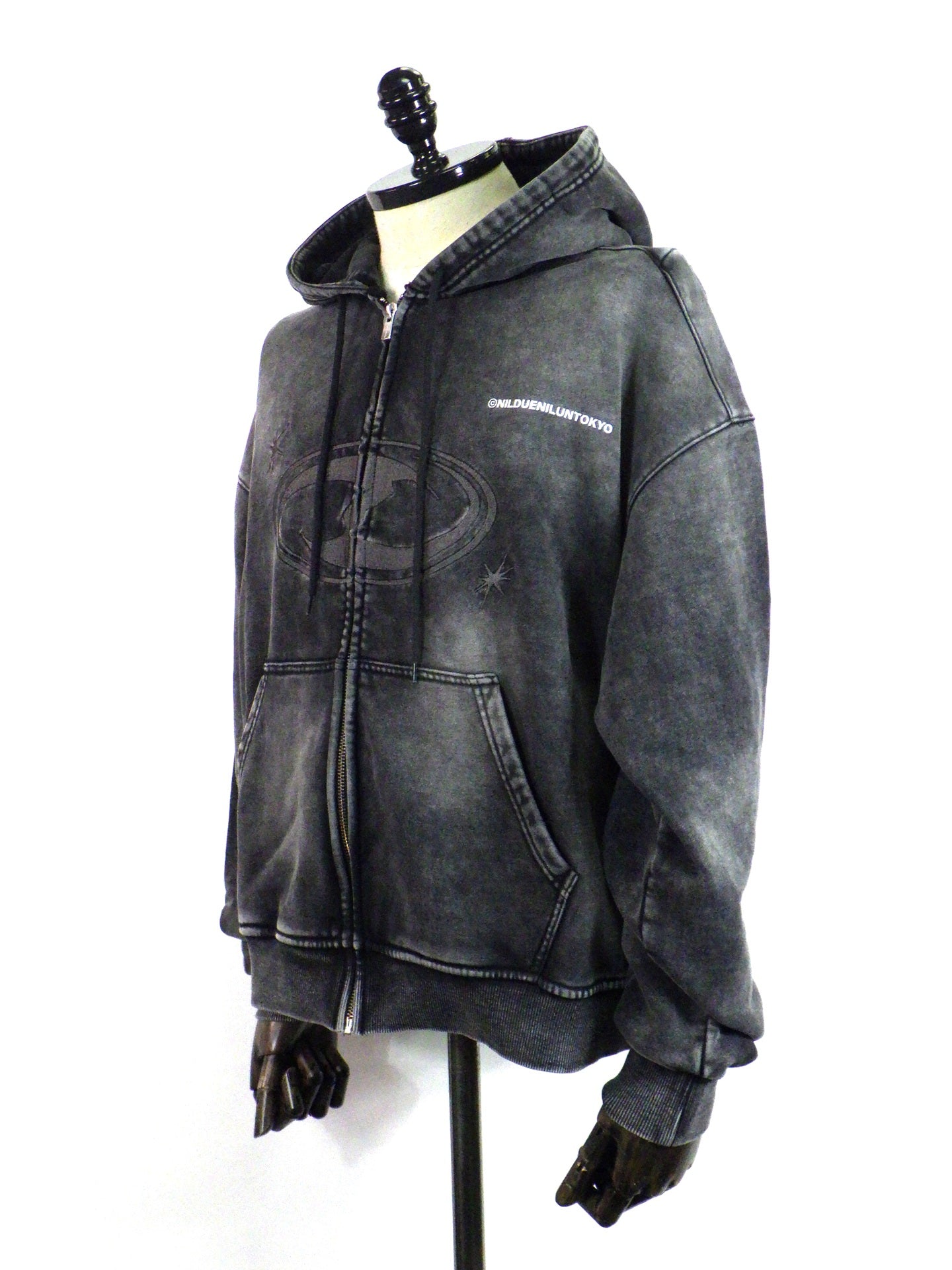 NIL DUE/NIL UN TOKYO　FADE WASH ZIP HOODIE　NL_00125