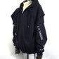 SEVESKIG　I Normie Zip Hoodie　SW-SV-NRA-1001-BK