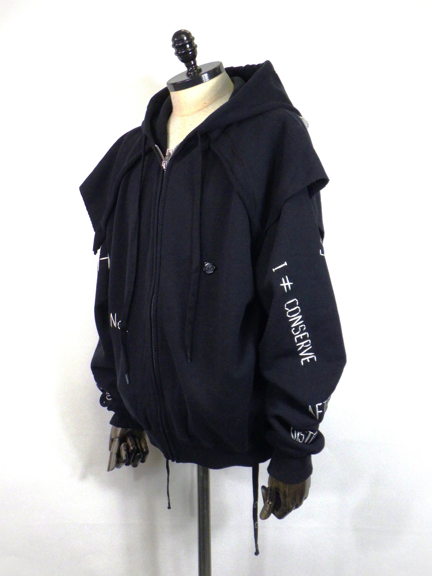 SEVESKIG　I Normie Zip Hoodie　SW-SV-NRA-1001-BK