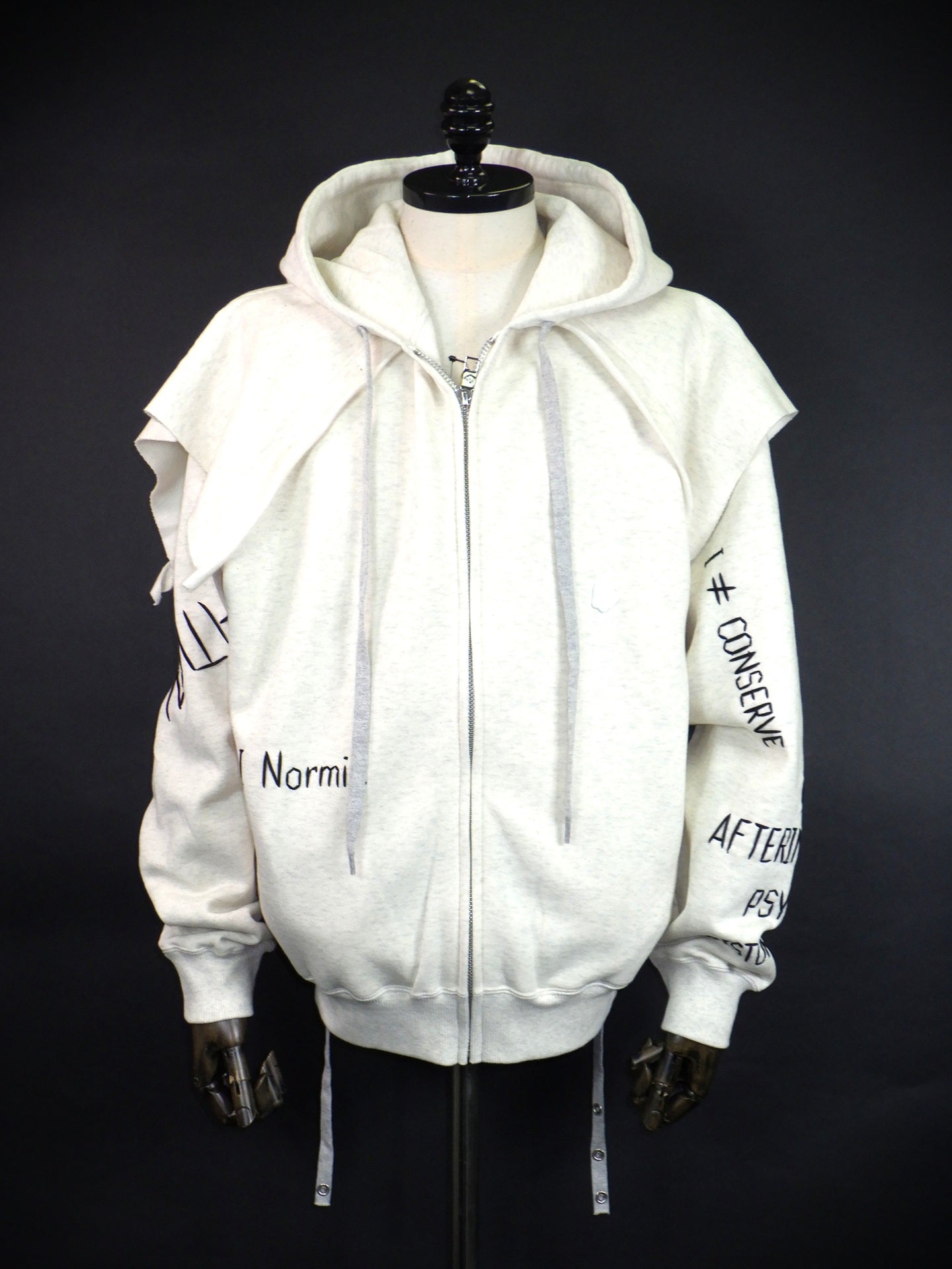 SEVESKIG　I Normie Zip Hoodie　SW-SV-NRA-1001-WH