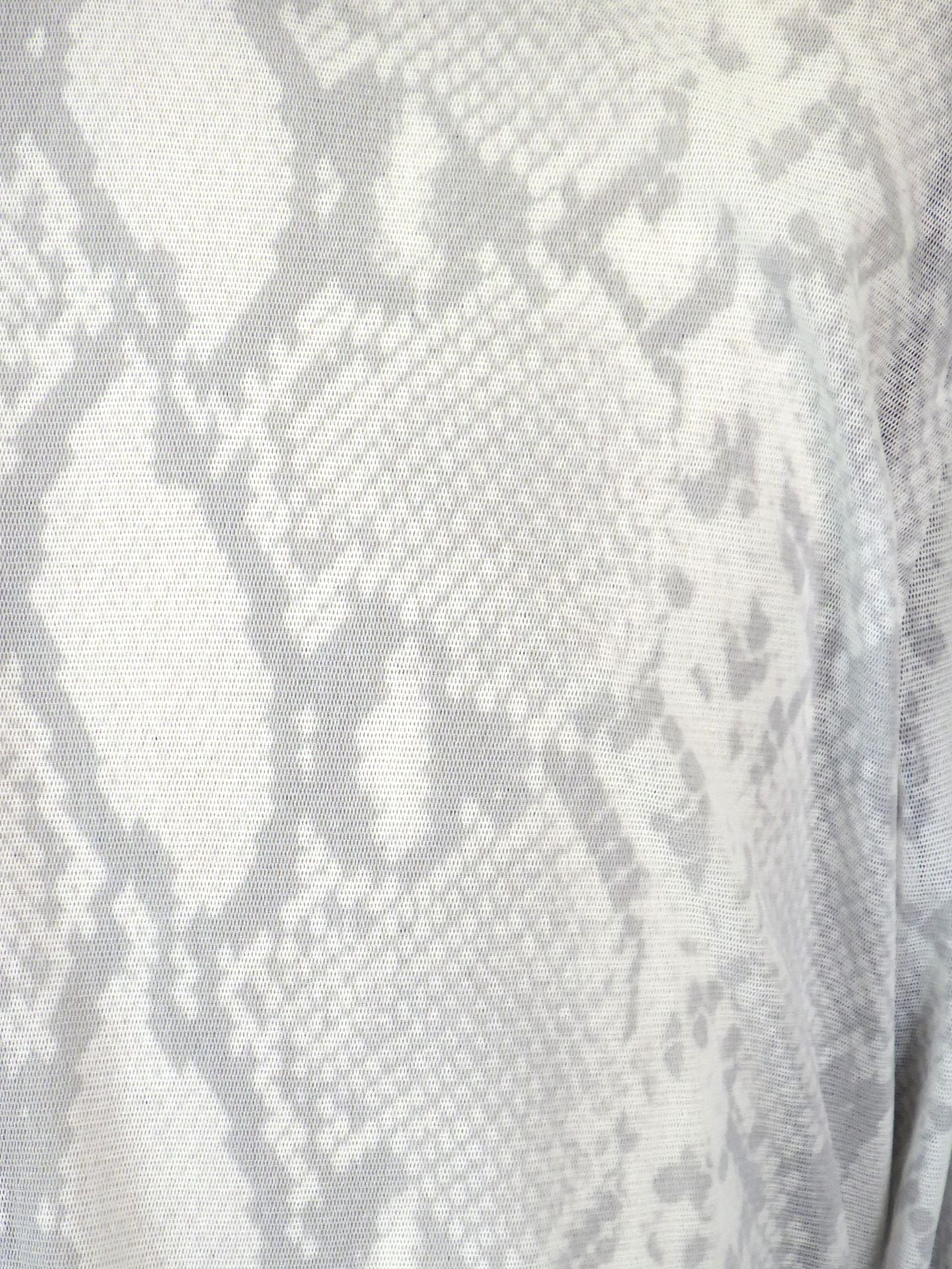 kiryuyrik　パイソンメッシュフレアシャツ　KT-HB14-950-GRY
