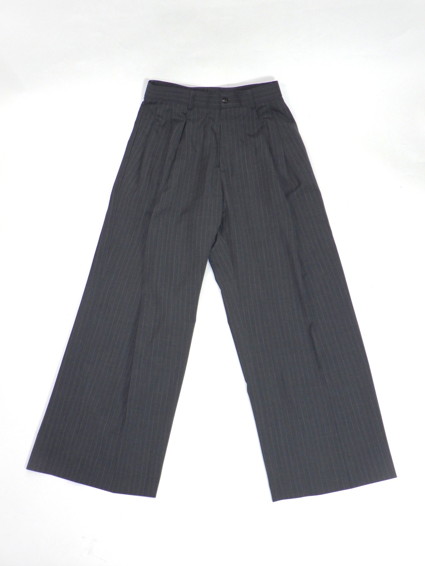 SUBLATIONS　STRIPE WOOL 3TUCKBAGGY TROUERS.16　S161411-GRY