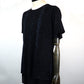 kiryuyrik　パイソンメッシュクルーネックレイヤードTシャツ　KT-HT15-955-BK