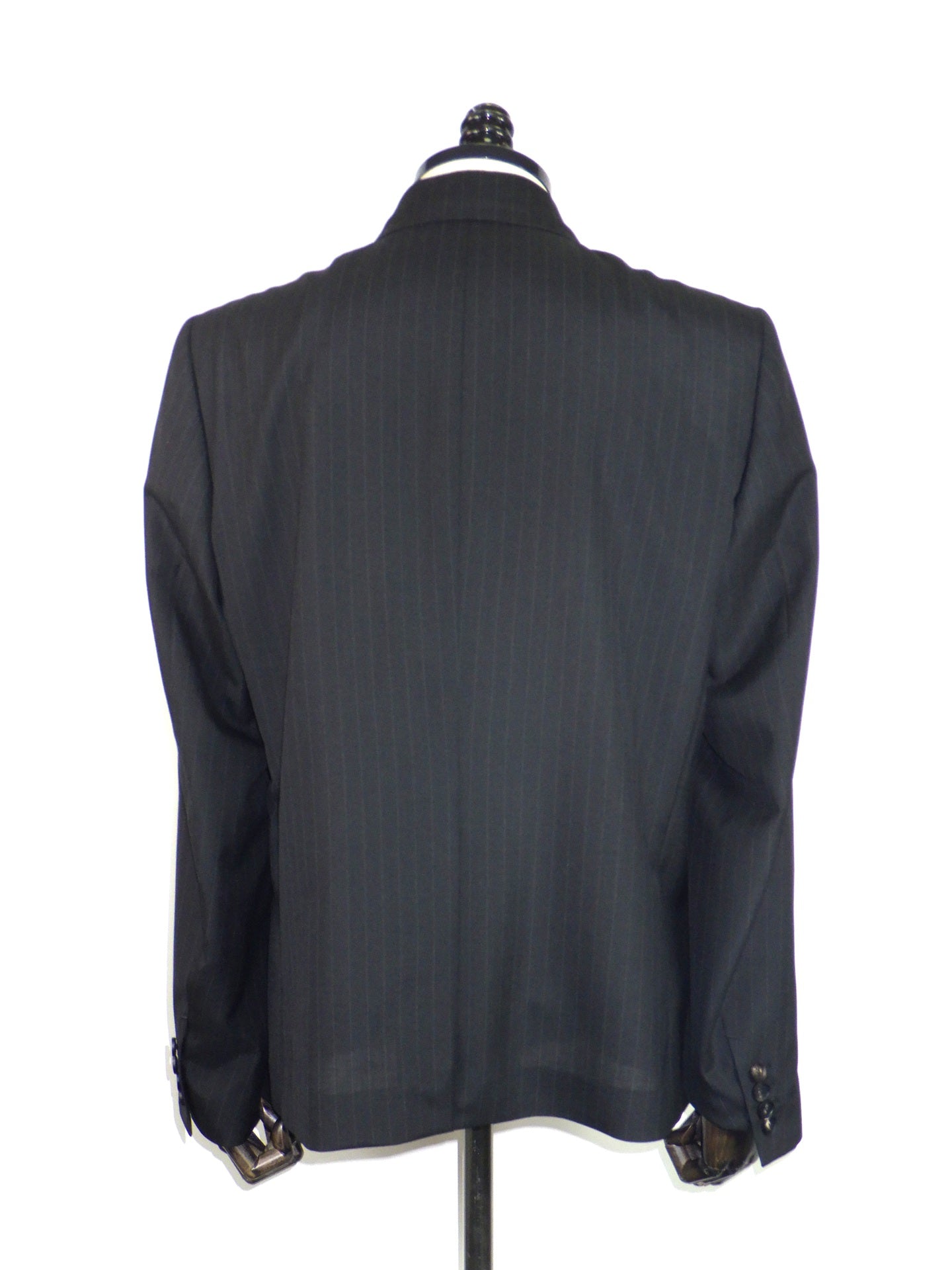 SUBLATIONS　STRIPE WOOL DOUBLE BREASTED JACKET.16　S161709-BK