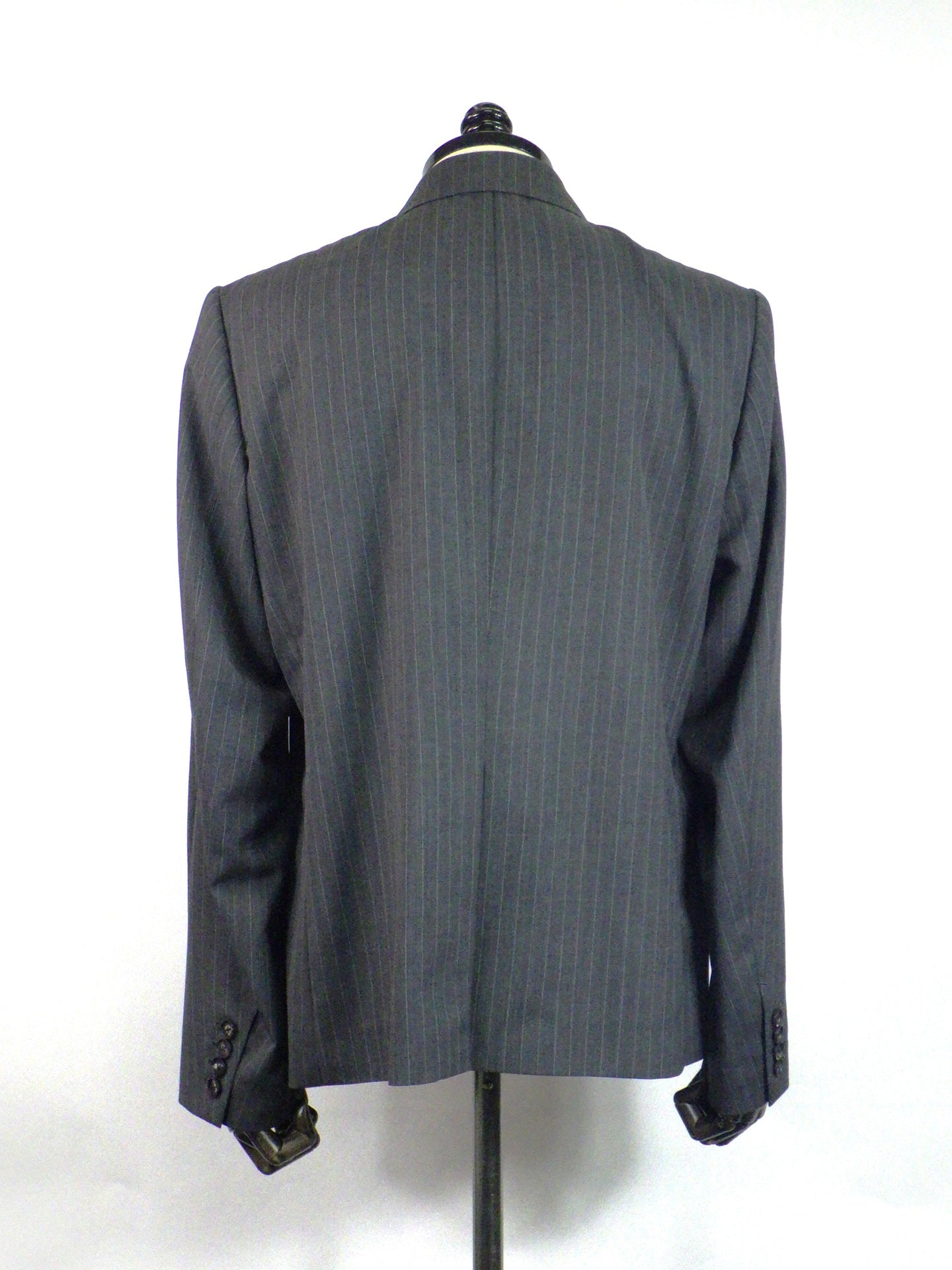 SUBLATIONS　STRIPE WOOL DOUBLE BREASTED JACKET.16　S161709-GRY