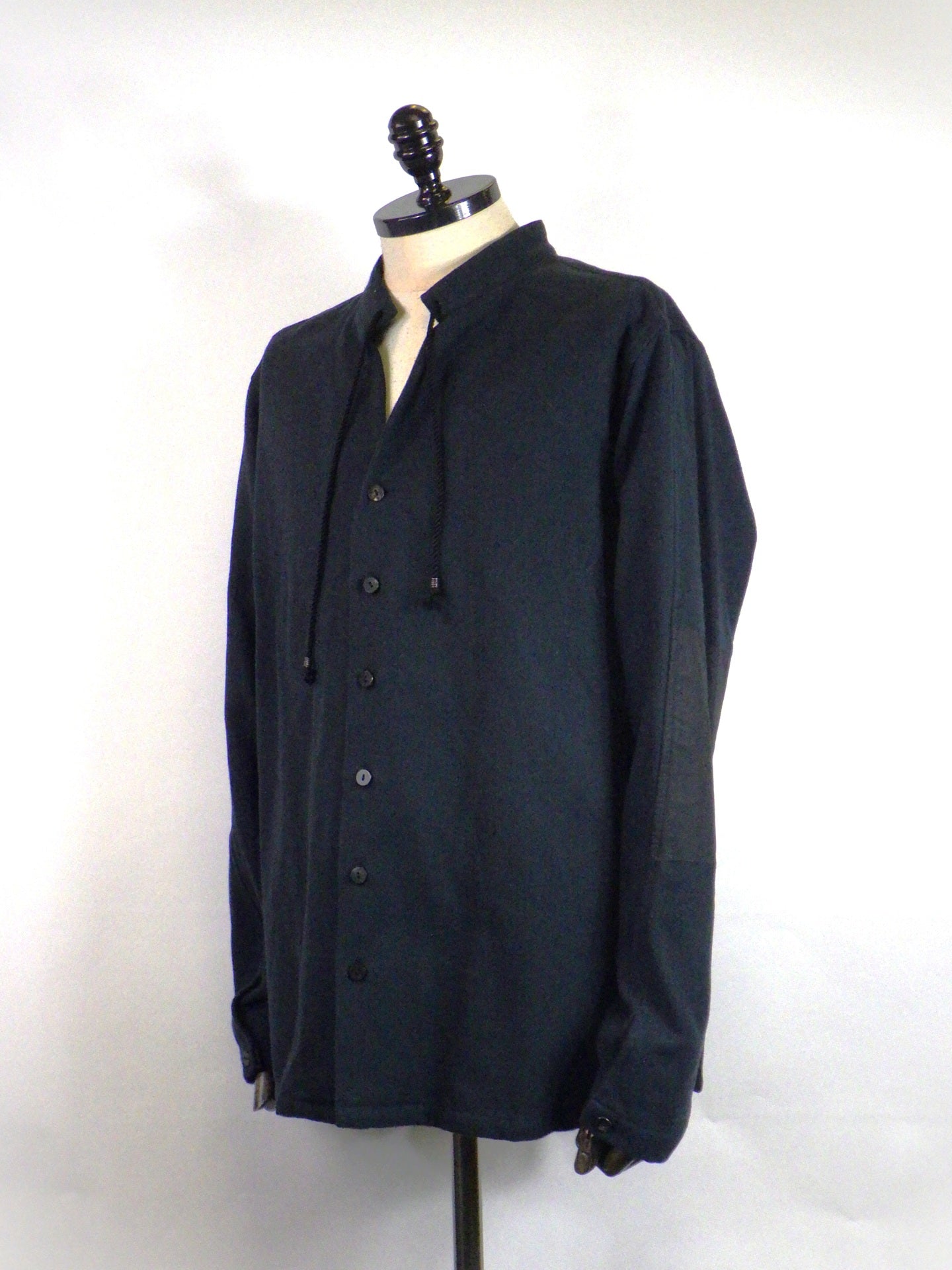 prasthana　brushed twill work shirt　P-2301002A-D.NV