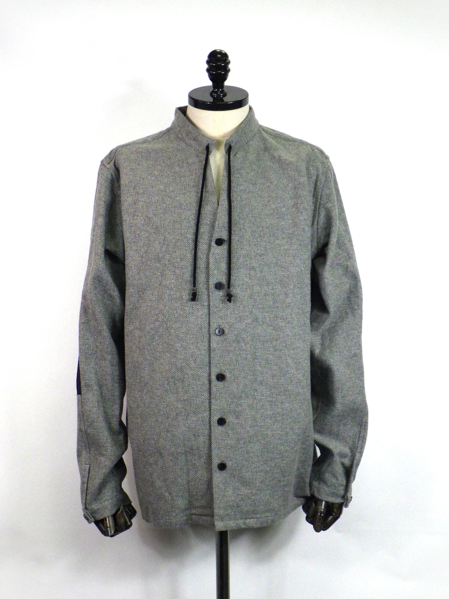 prasthana　brushed twill work shirt　P-2301002A-H.GY