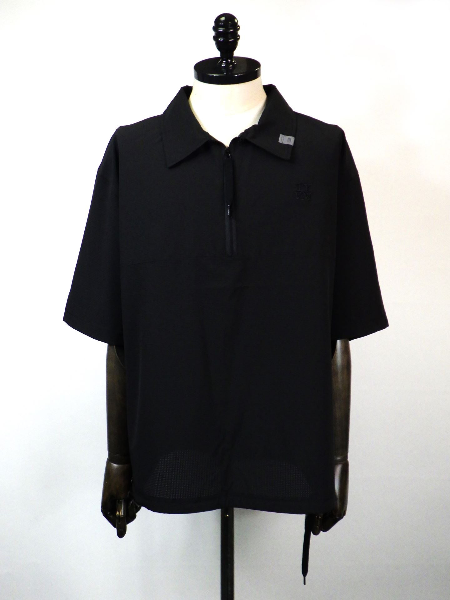 SUPERTHANKS　Technical S/S zip-pullover　ST252SH01-BK