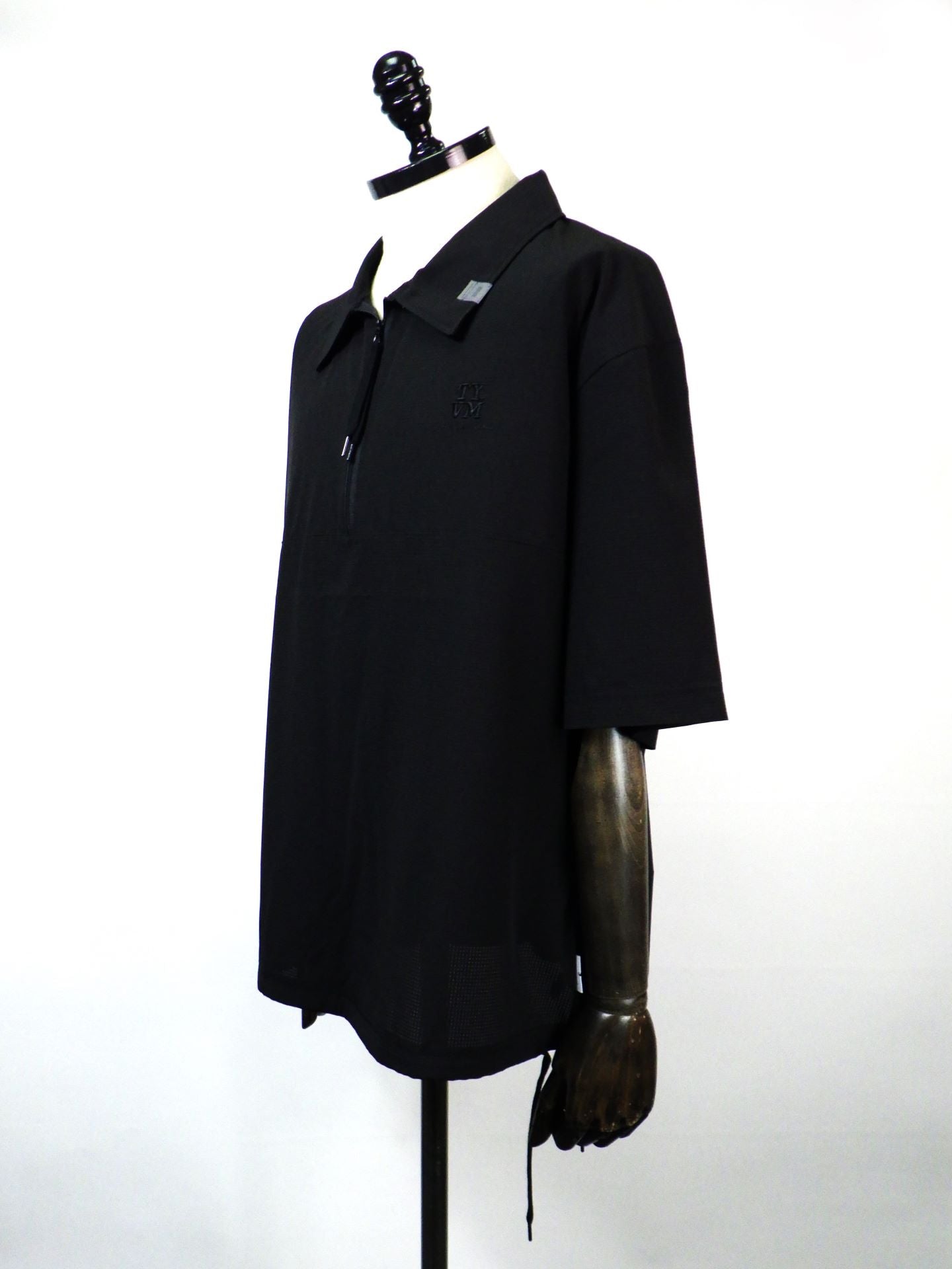 SUPERTHANKS　Technical S/S zip-pullover　ST252SH01-BK