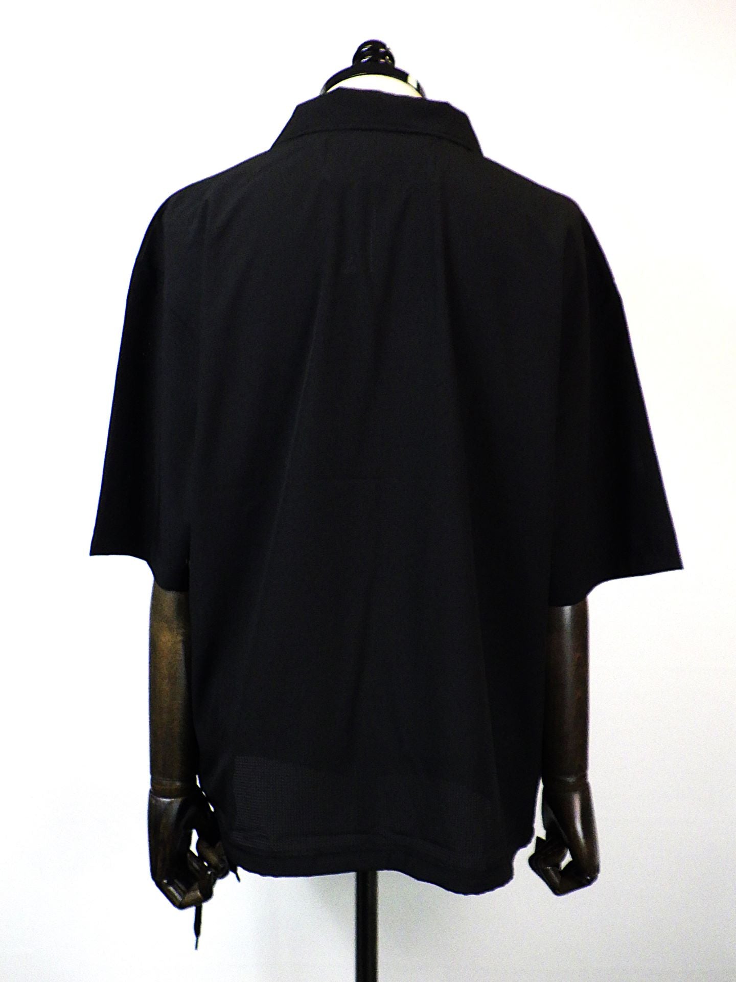 SUPERTHANKS　Technical S/S zip-pullover　ST252SH01-BK