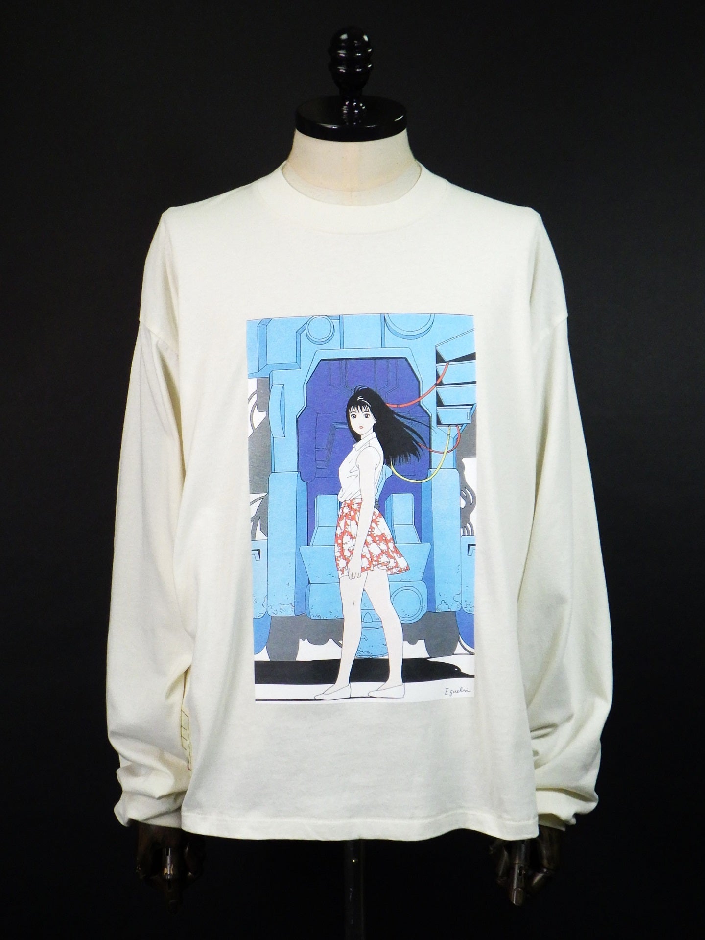 SEVESKIG　Nostalgic Girl RZ01 L/SL Tee Ver,Hisashi Eguchi　CT-SV-NGA-1004-WH