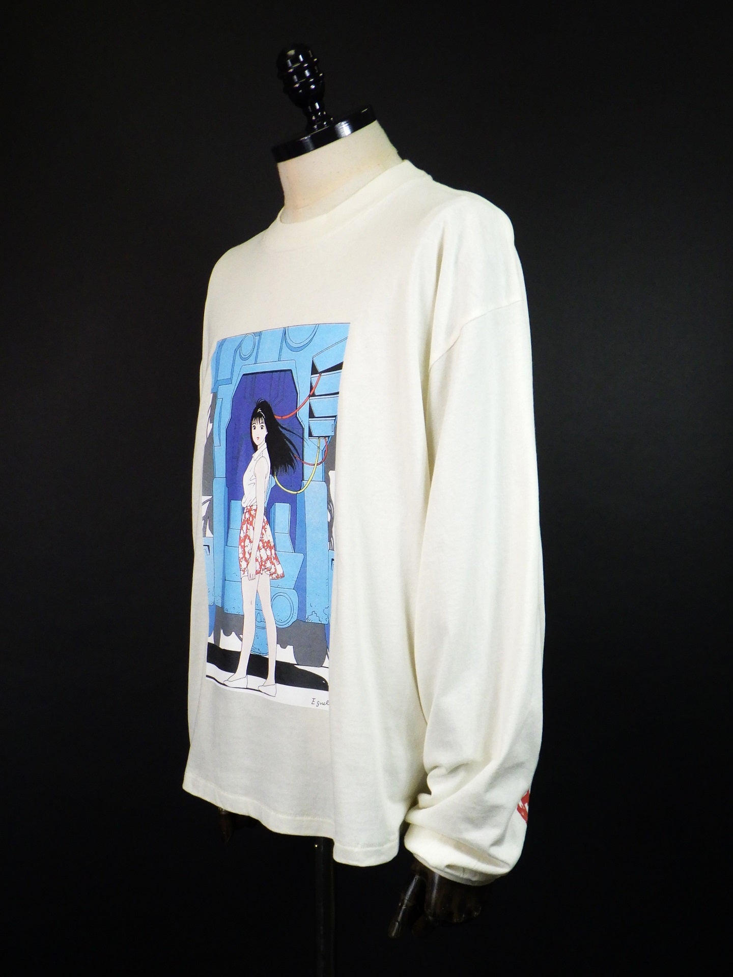 SEVESKIG　Nostalgic Girl RZ01 L/SL Tee Ver,Hisashi Eguchi　CT-SV-NGA-1004-WH