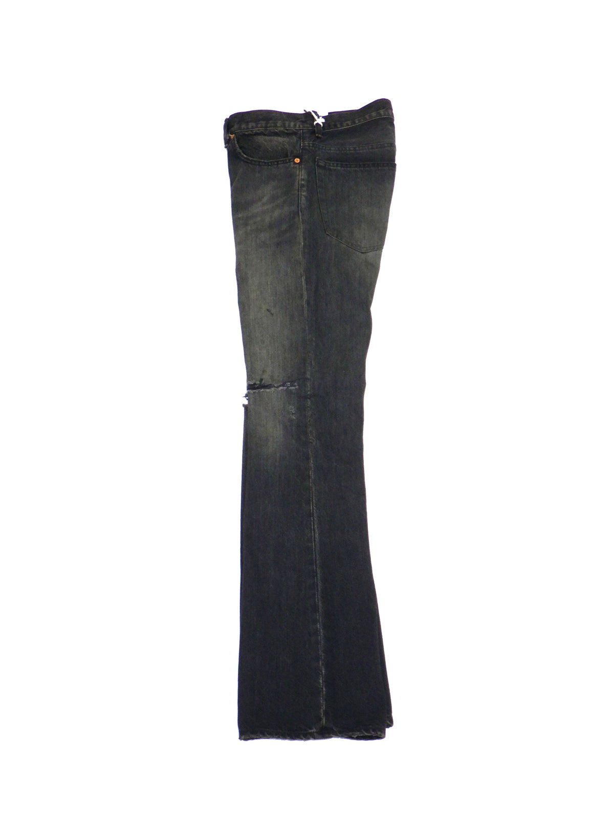 KAMIYA　Distressed Slim Bootcut Jeans　G17PT063-BK