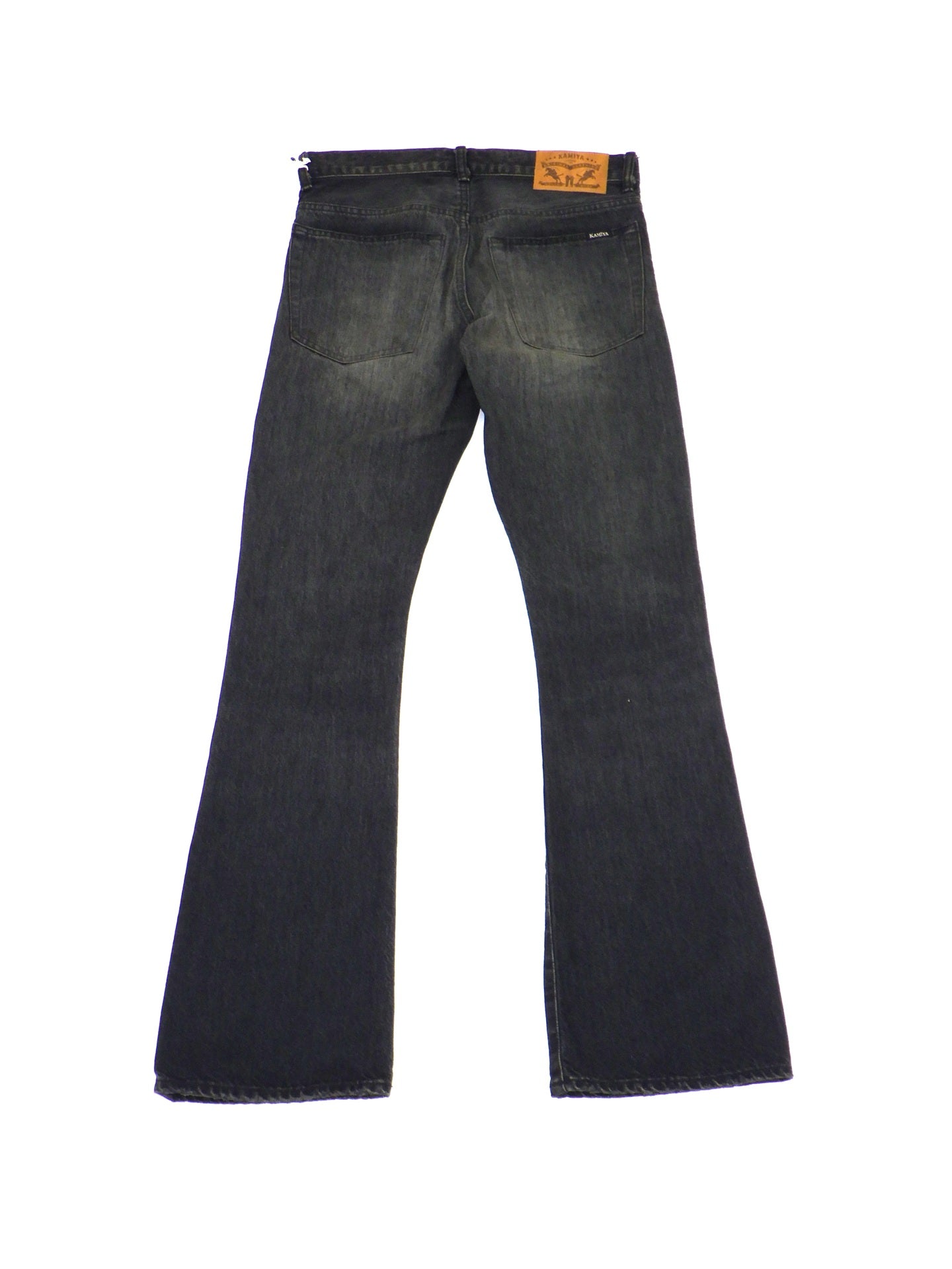 KAMIYA　Distressed Slim Bootcut Jeans　G17PT063-BK