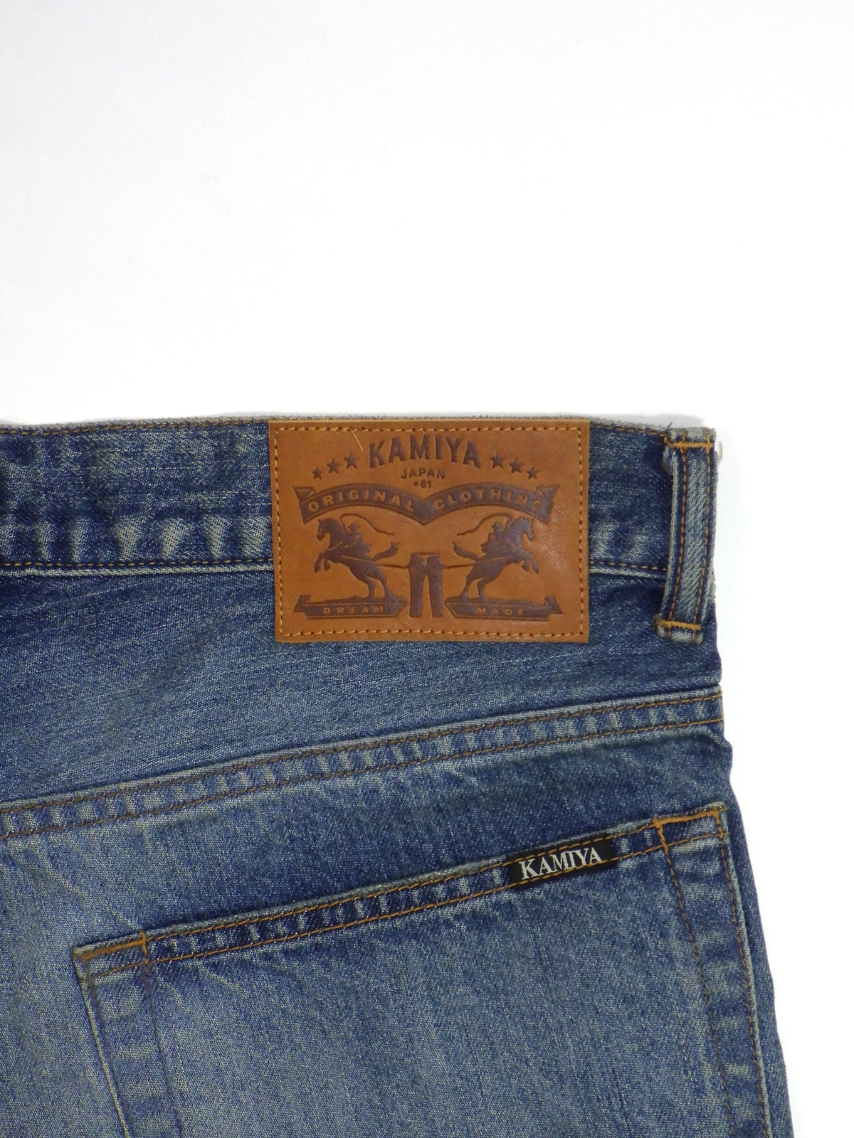 KAMIYA　Distressed Slim Bootcut Jeans　G17PT063-IND