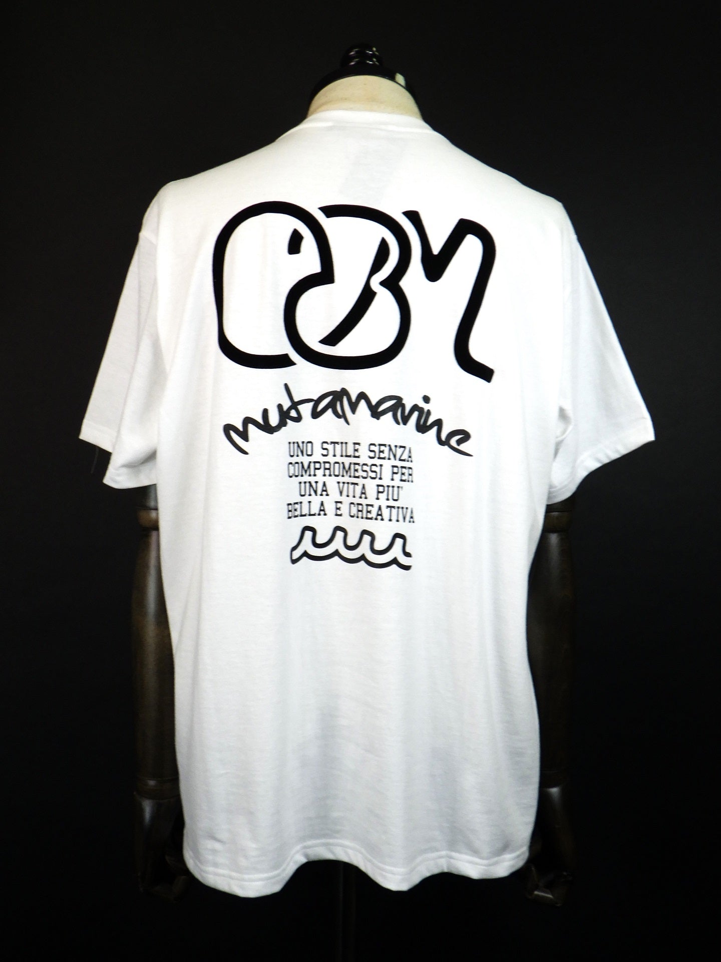 muta MARINE　08M GRAFFITI Tシャツ　MMKW-434605-WH
