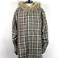 KAMIYA　Fur-Trimmed Hooded Check Shirt　 G17SH051-GR