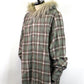 KAMIYA　Fur-Trimmed Hooded Check Shirt　 G17SH051-GR