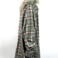 KAMIYA　Fur-Trimmed Hooded Check Shirt　 G17SH051-GR