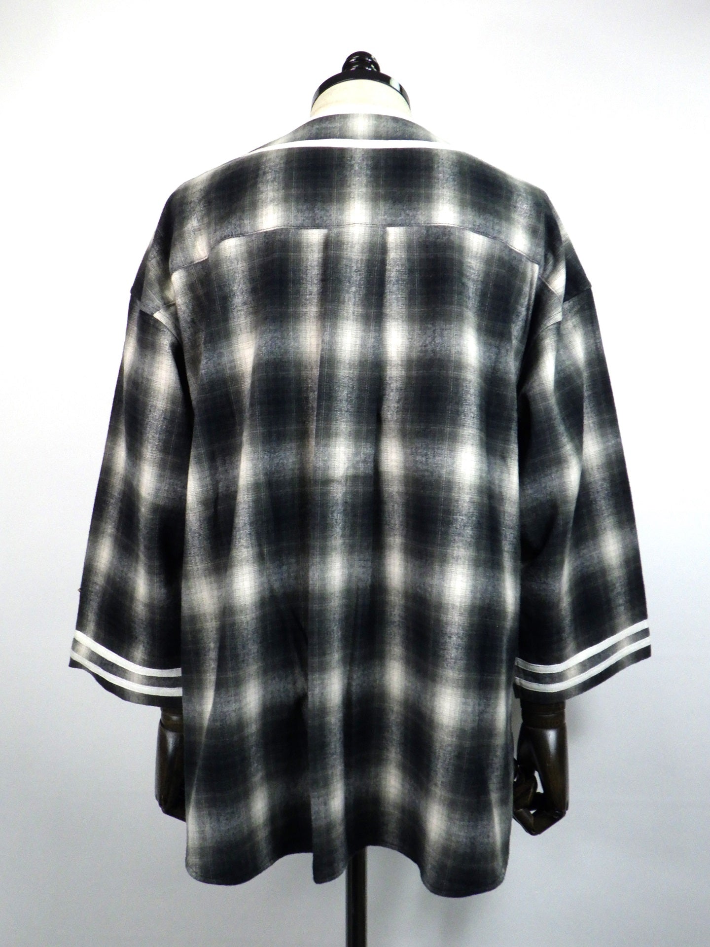 el conductorH　チェックフランネルベースボールシャツ　PD25MS01-BK