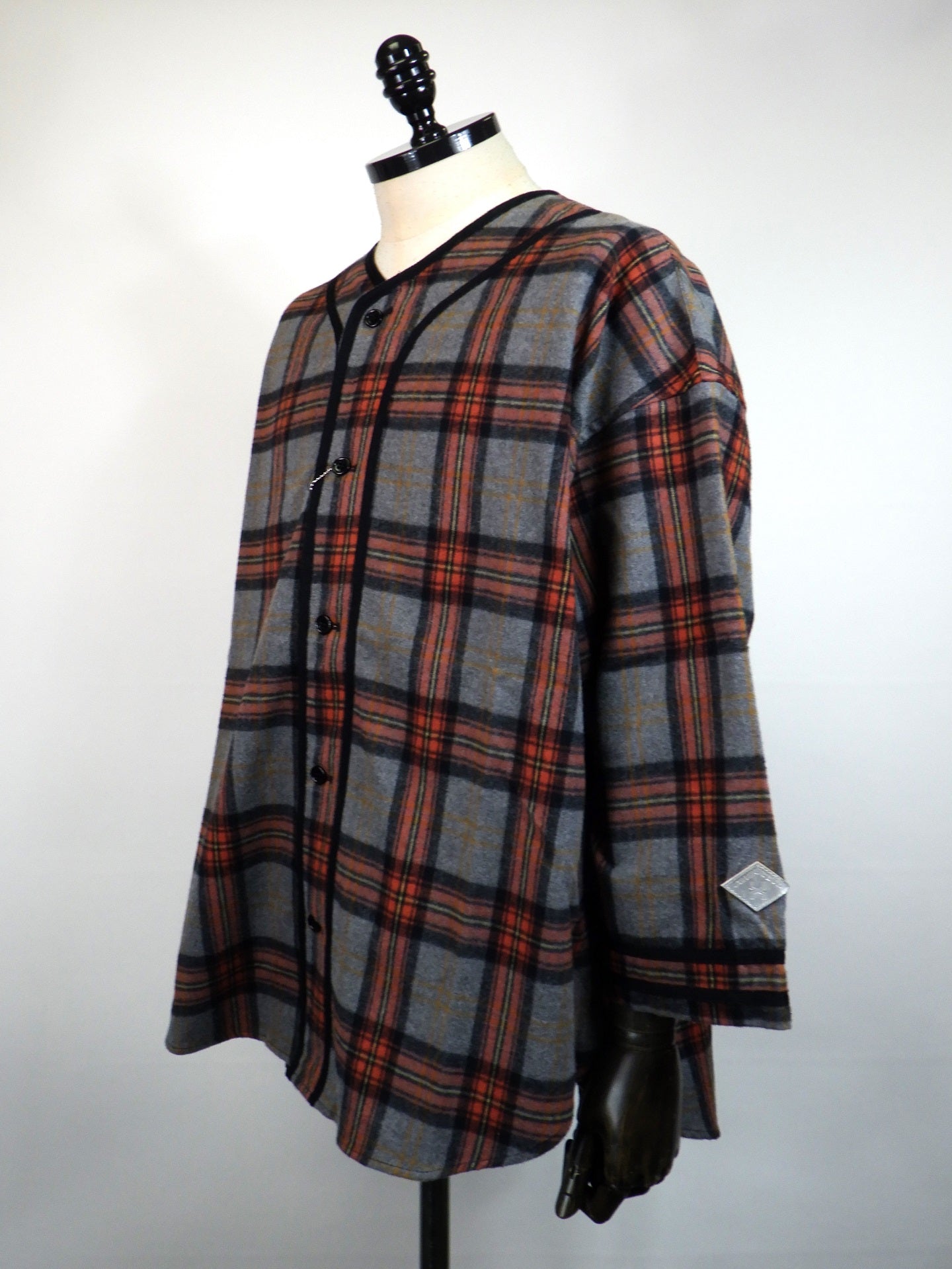 el conductorH　チェックフランネルベースボールシャツ　PD25MS01-RED