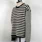 KAMIYA　Horizontal Multi Stripe Bouclé Knit　 G17PO081-BK