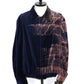 TAAKK　HAND-BLEACHED VELVET ZIP BLOUSON　TA26AW-BL059-NAVY