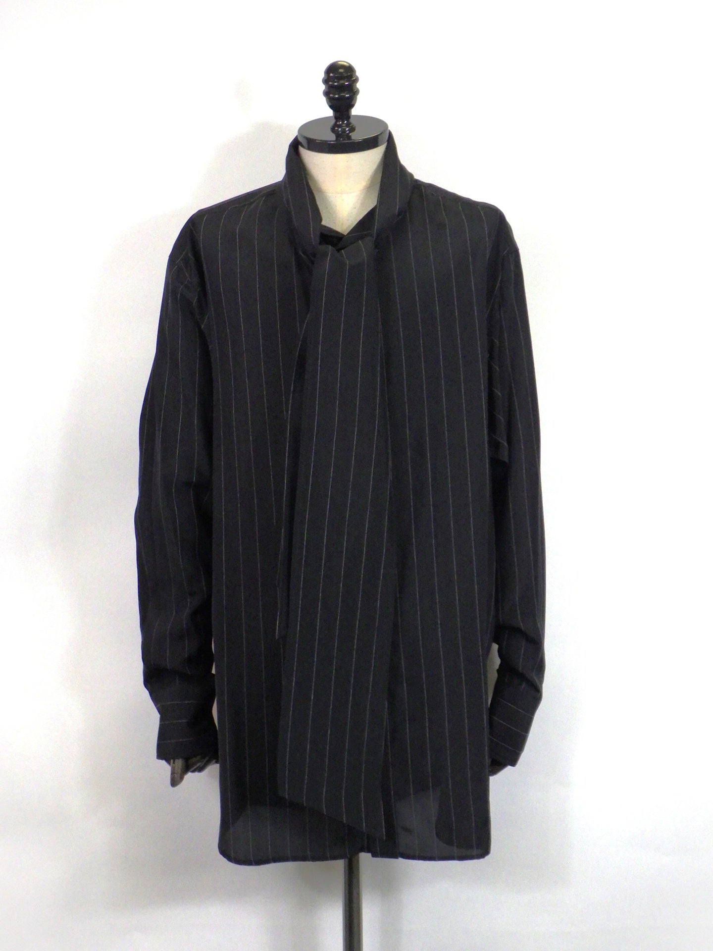 disemBySiiK　Lining Ribbon Tie Shirt　26AW22-BK