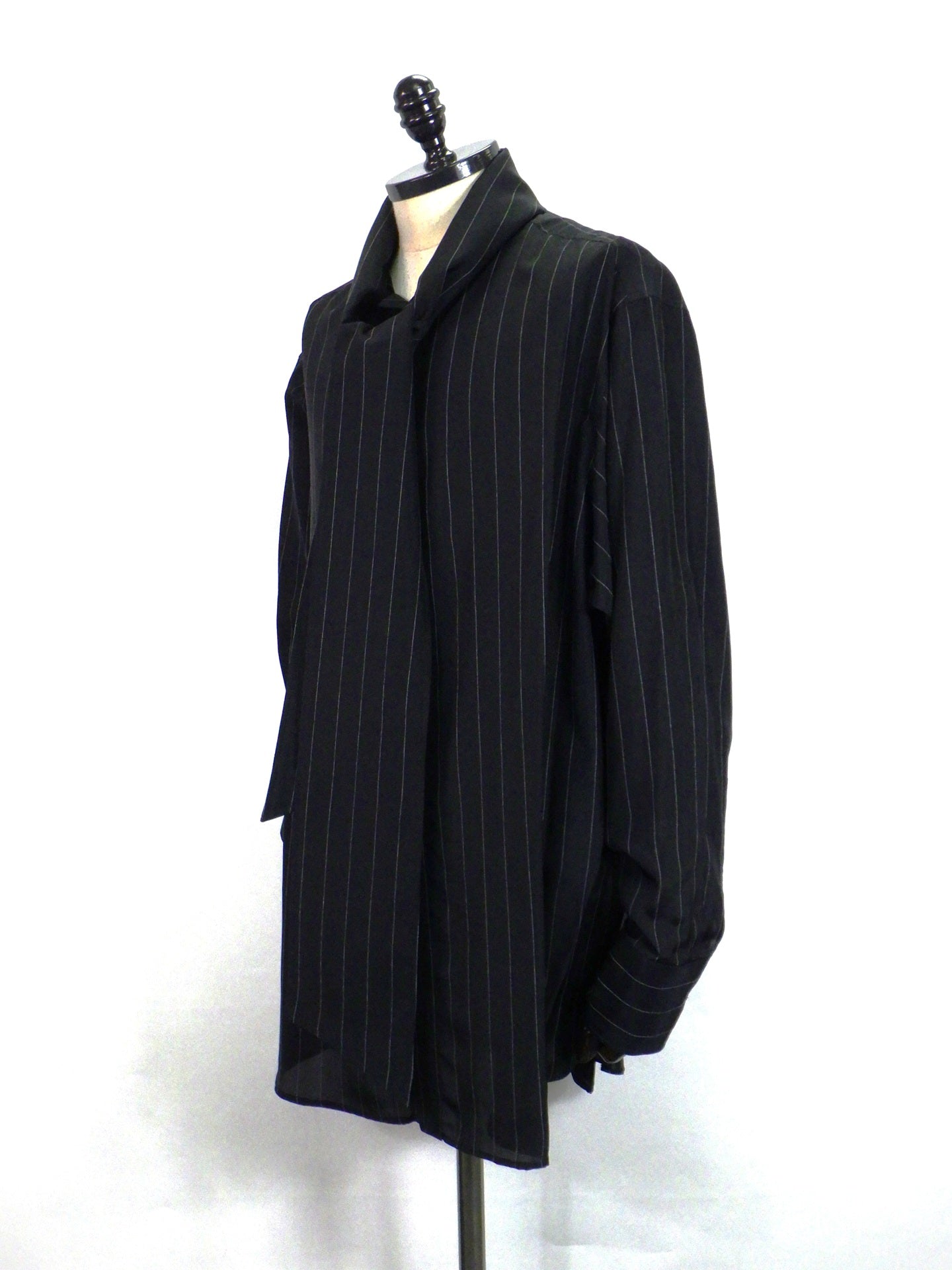 disemBySiiK　Lining Ribbon Tie Shirt　26AW22-BK