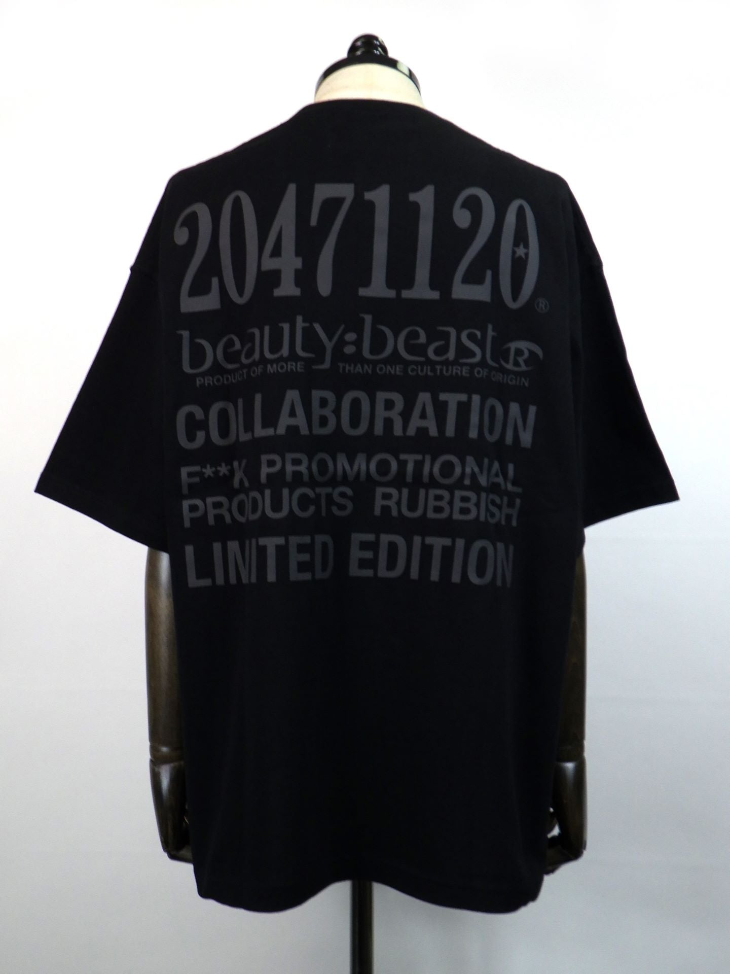 beauty:beast　20471120 COLLABORATION S/S TEE _3　bb20-33200-BK