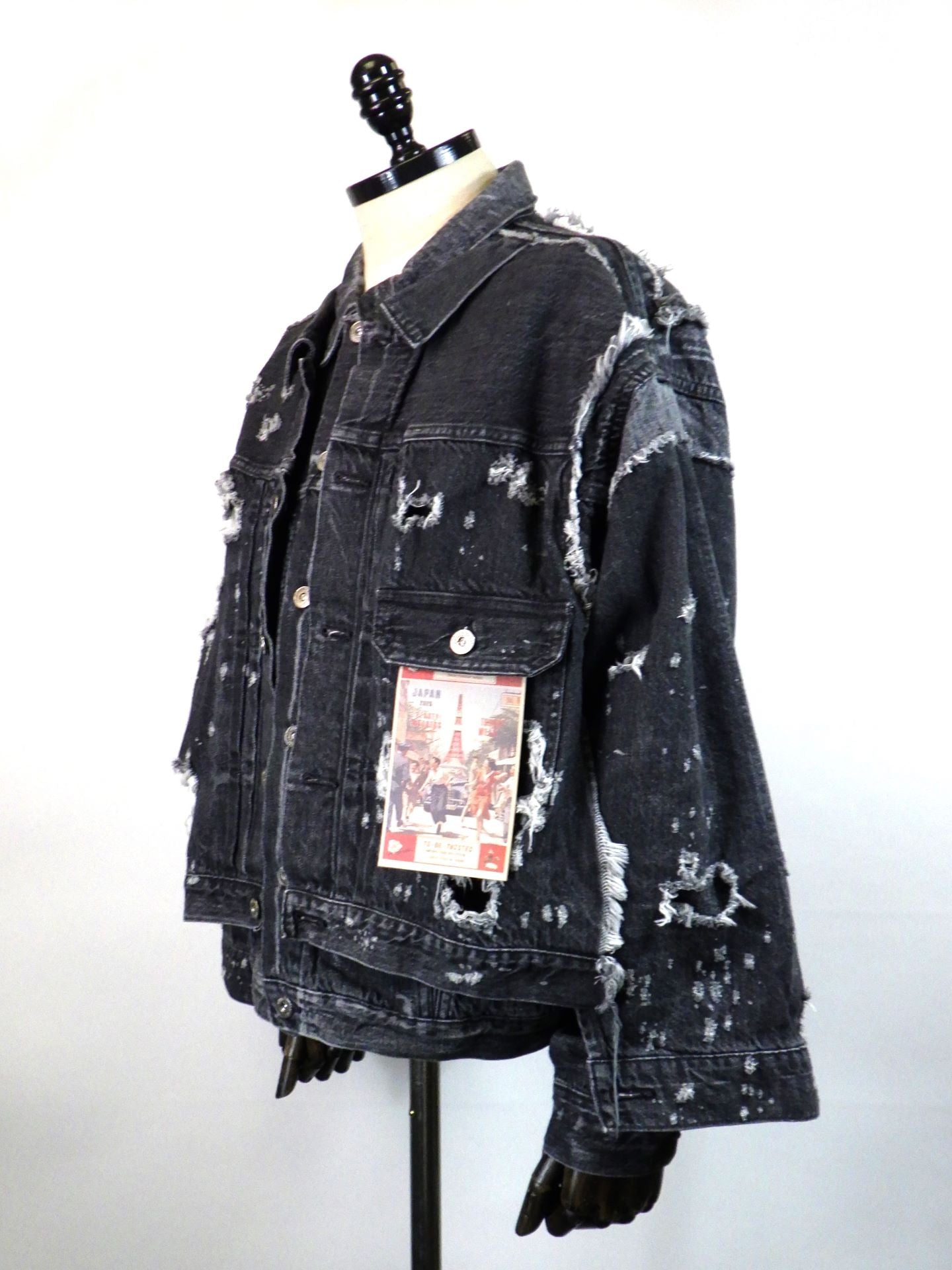 SEVESKIG　Re:Layer Denim Jacket　JK-SV-NGA-1007-BK