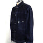 SUPERTHANKS　Black flocky denim type2-jacket　ST263JK01-Biowash-BK