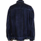 SUPERTHANKS　Black flocky denim type2-jacket　ST263JK01-Biowash-BK