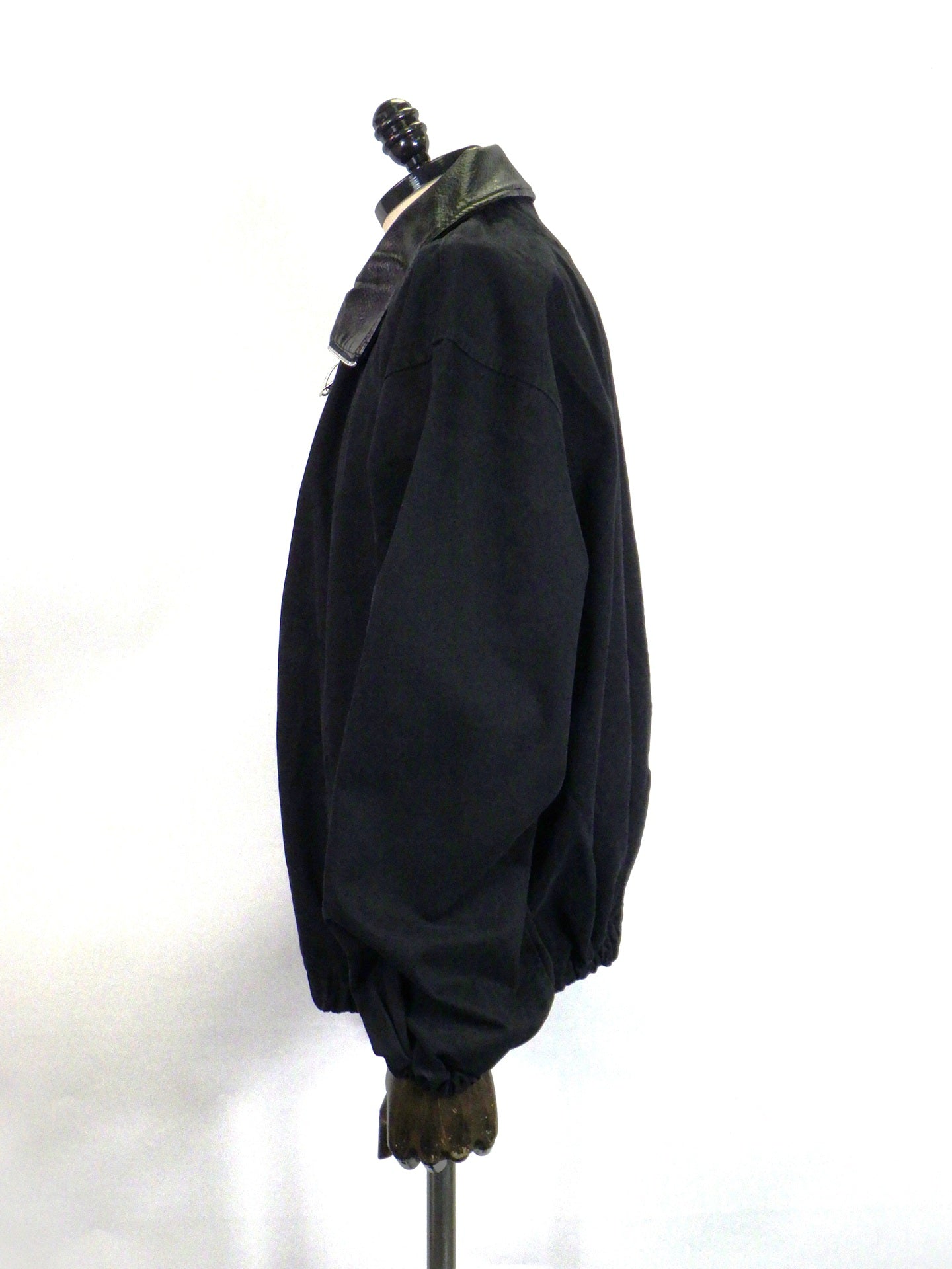 SUPERTHANKS　Pigment dyed stand-collar zip blouson　ST263JK02A-BK